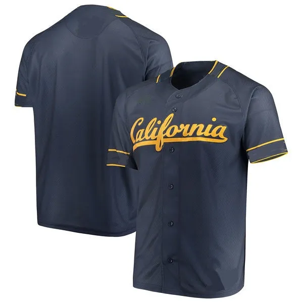 California Golden Bears Customizable College Style Baseball Jersey