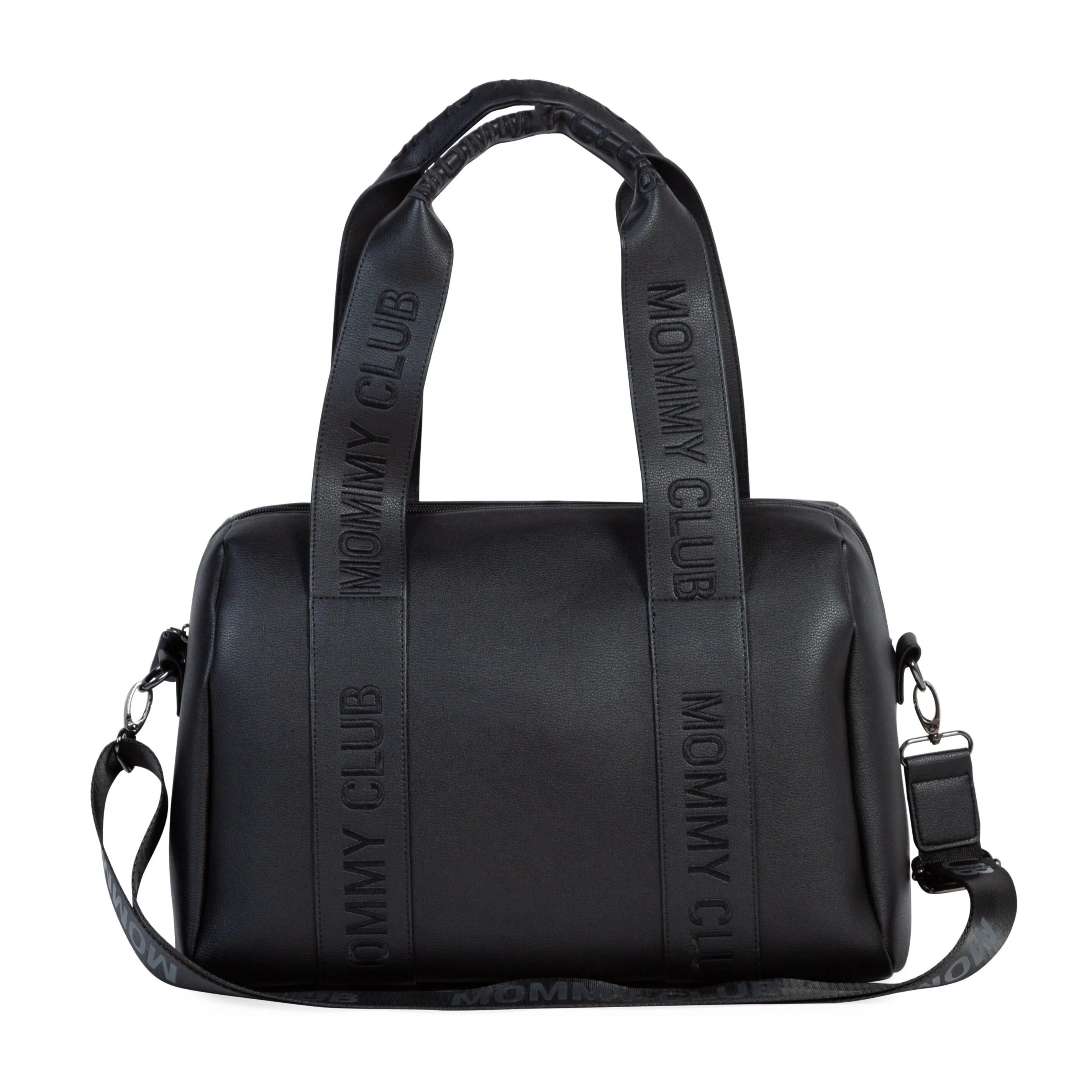 Childhome Mommy Club Signature Diaper Bag | Simili Leather Black