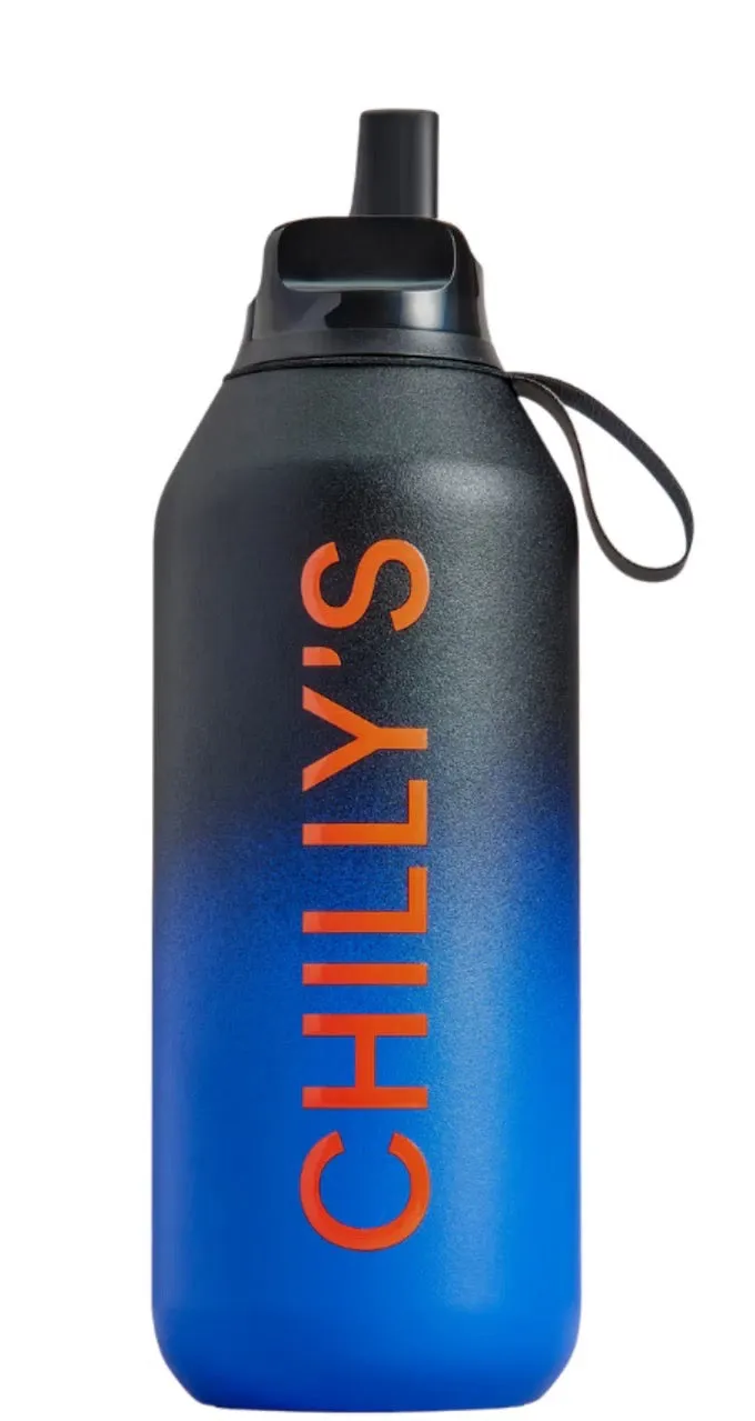 Chilly Series 2 Flip Bottle  500ml - Ombre Blue Black