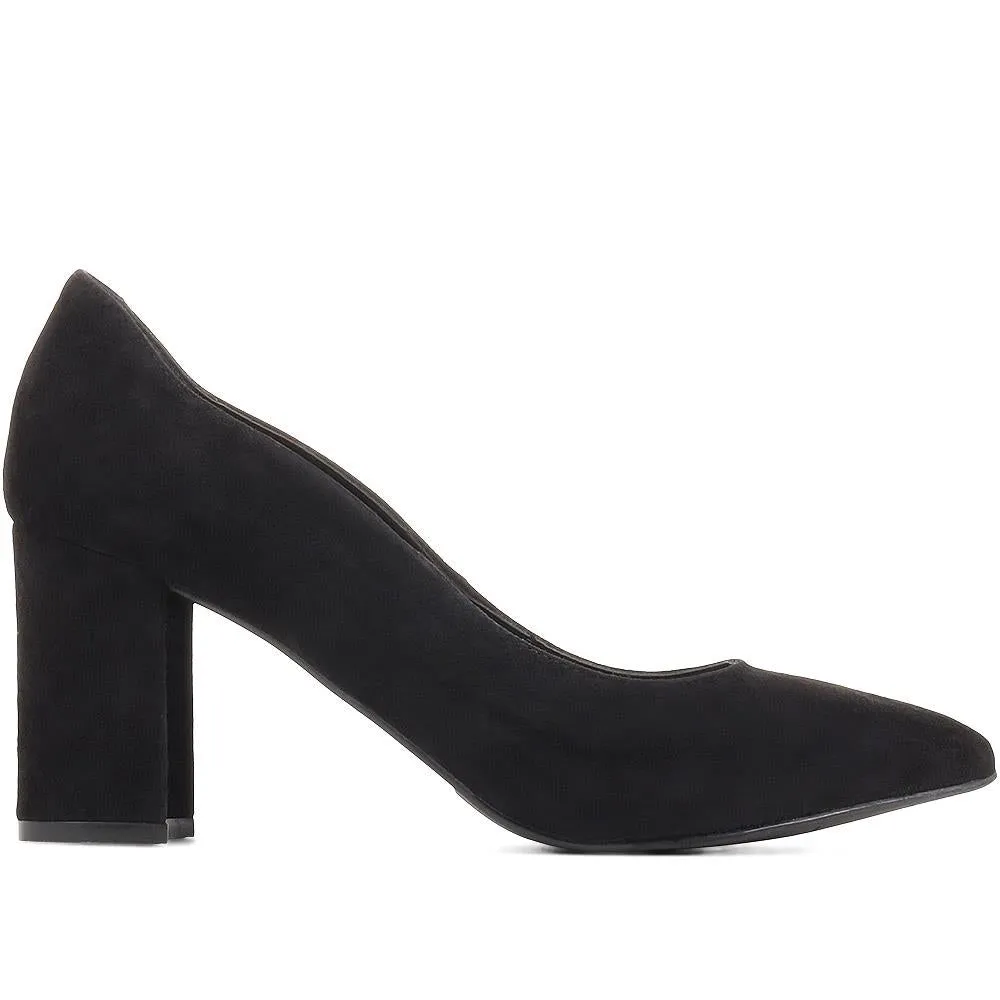 Chrystina Suede Court Shoes - CHRYSTINA / 323 092