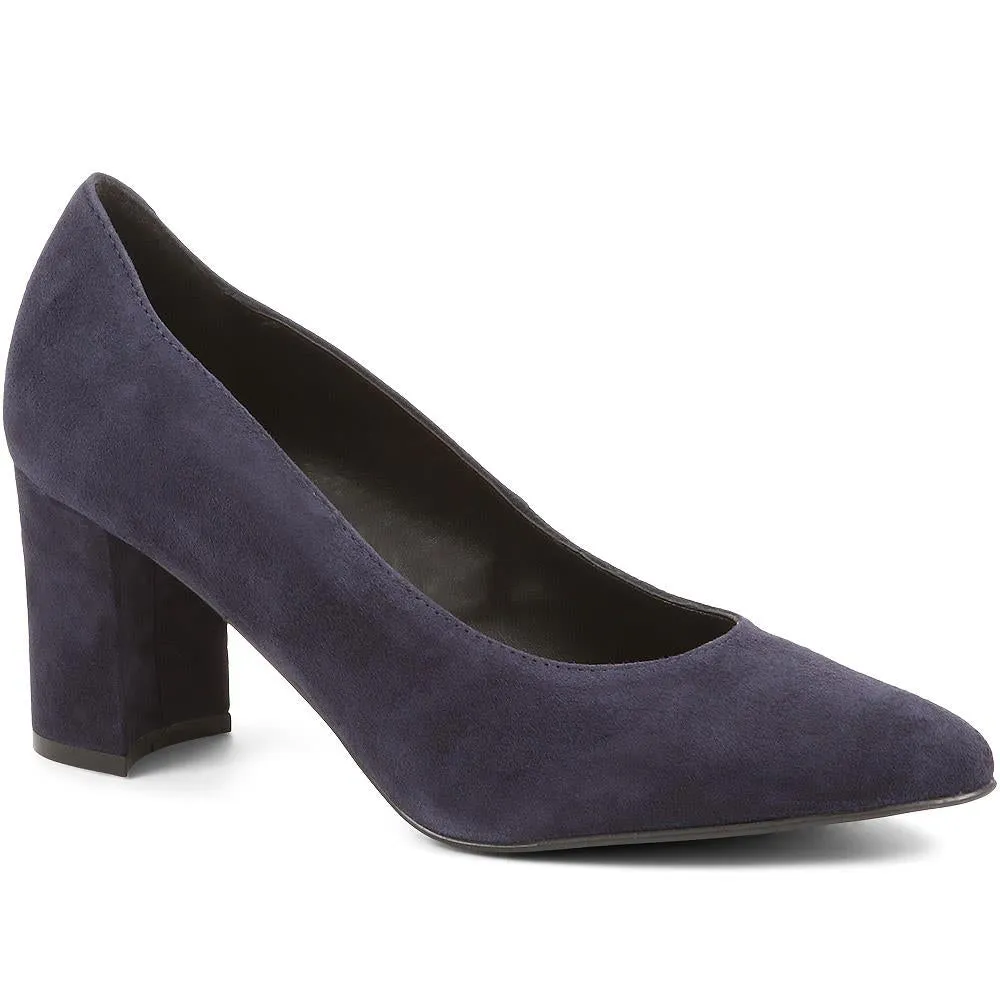 Chrystina Suede Court Shoes - CHRYSTINA / 323 092