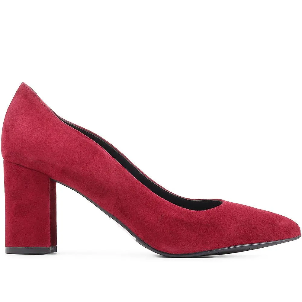 Chrystina Suede Court Shoes - CHRYSTINA / 323 092