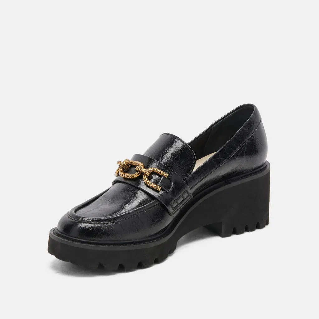 Chunky Platform Loafer | Midnight Crinkle