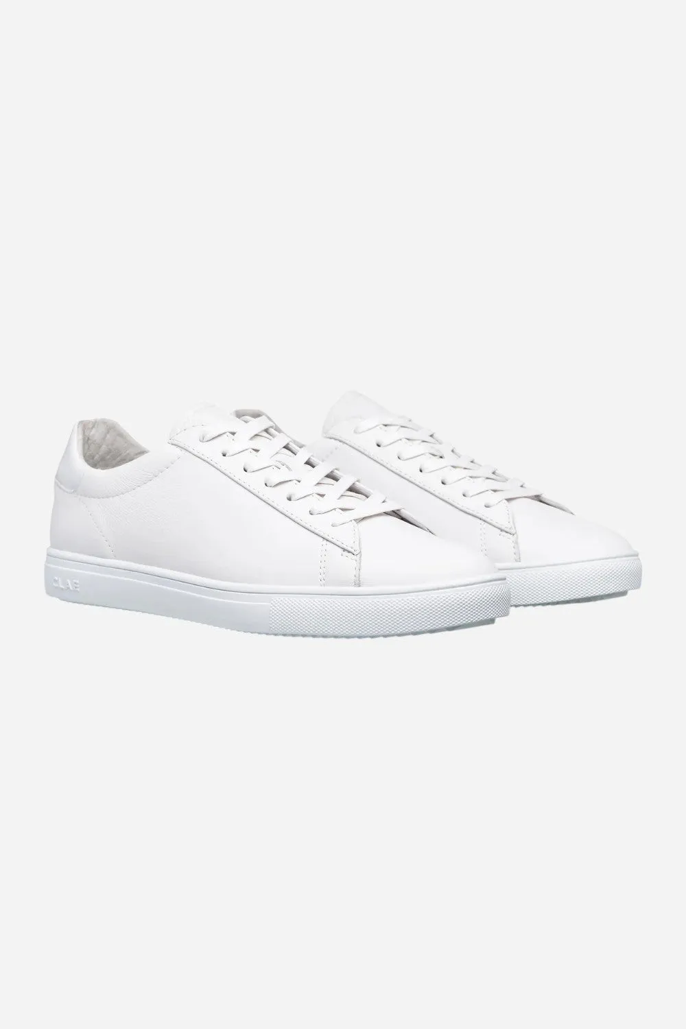 Clae Bradley Essentials in Triple White Leather