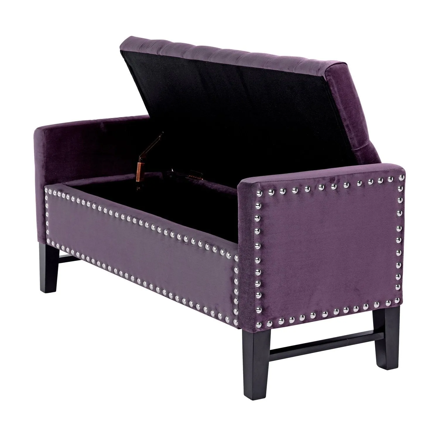 Columbus Velvet Storage Bench