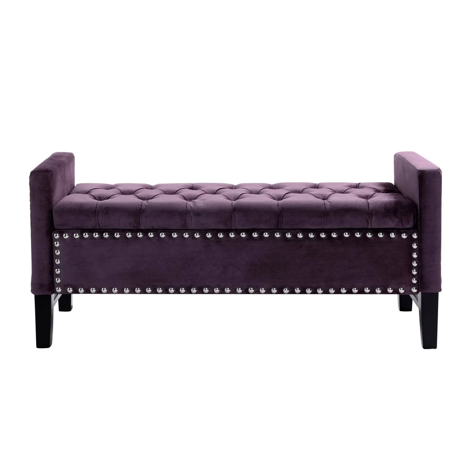 Columbus Velvet Storage Bench