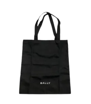 Complimentary Bally Canvas Tote Bag Black