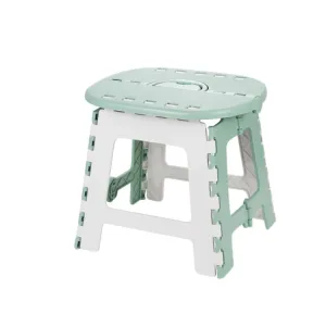 Convenient Folding Home Outdoor Thickened Portable Stool, Color: Green Small