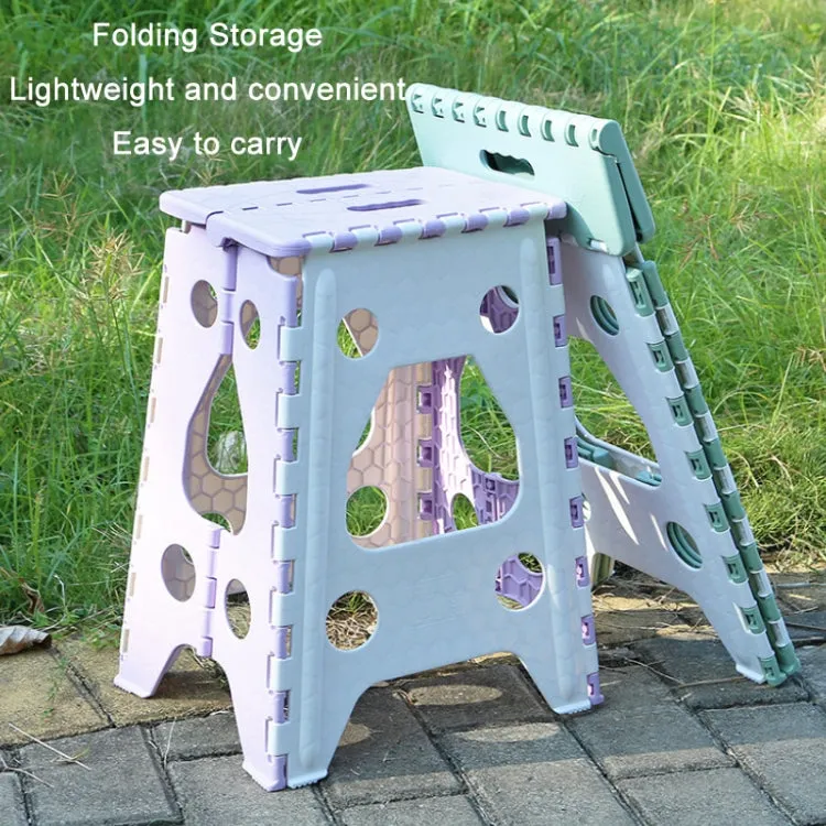 Convenient Folding Home Outdoor Thickened Portable Stool, Color: Green Small