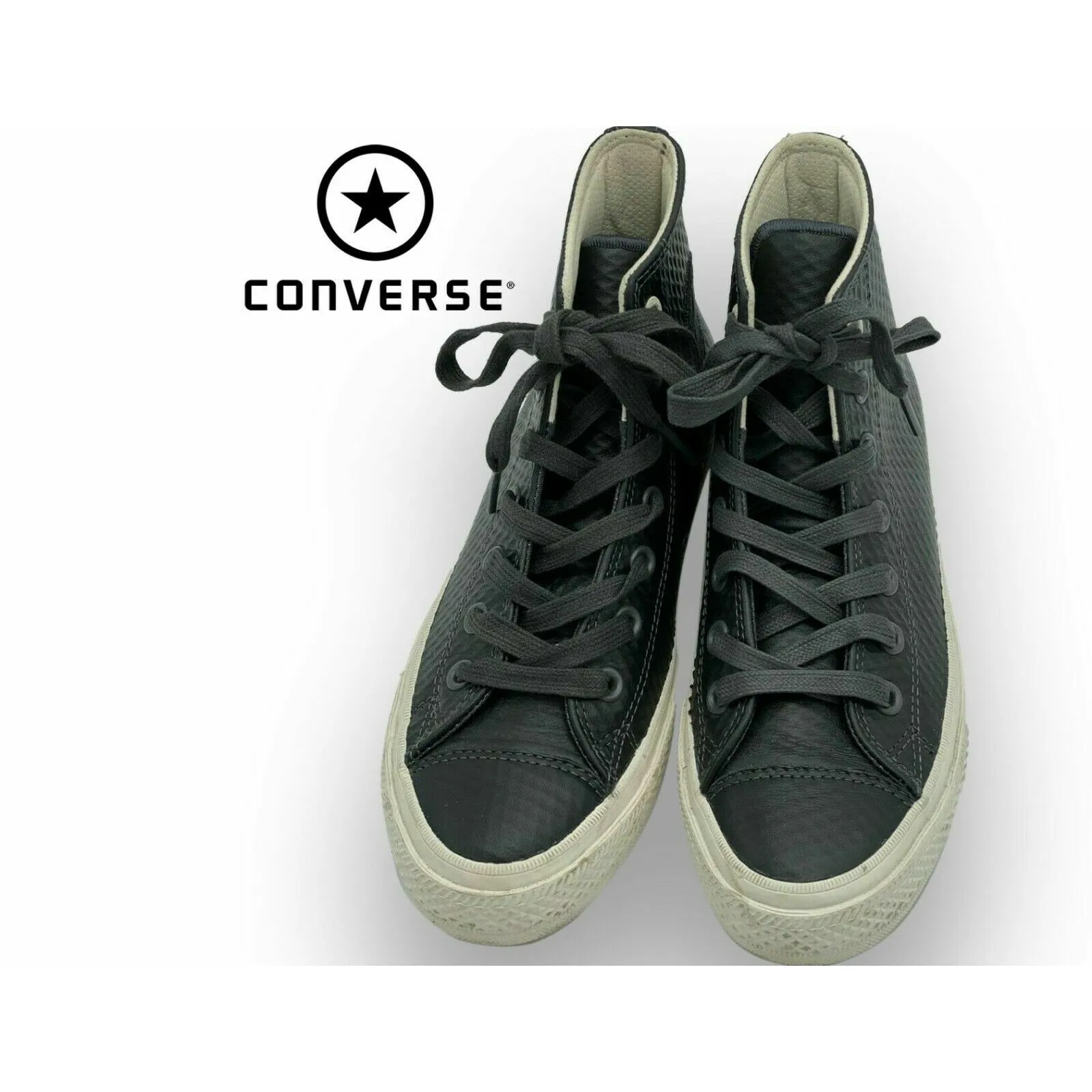 CONVERSE All-Star Chuck Taylor Black Canvas High-Top Skate Sneakers