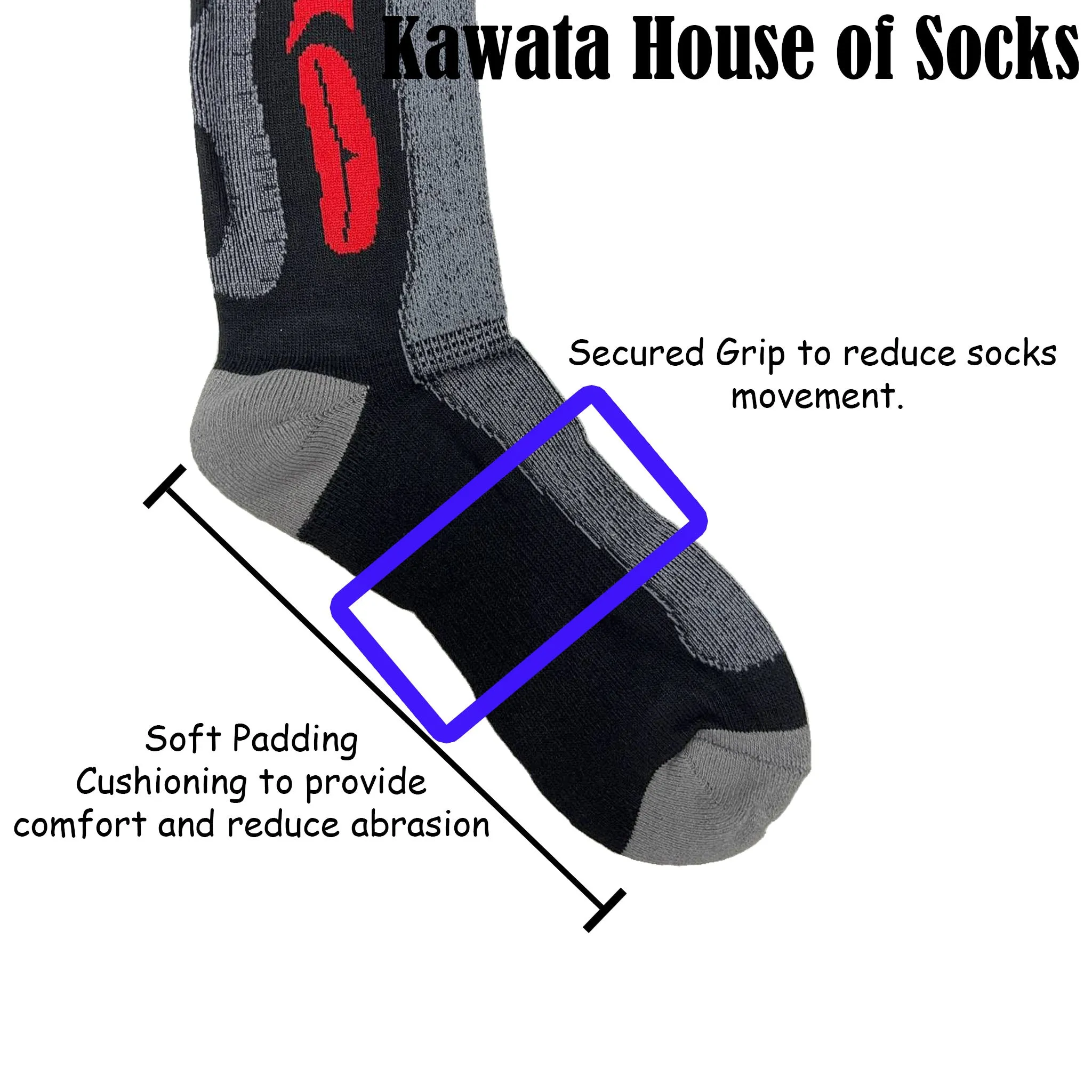 COOLMAX® Mid-Calf Sport Socks | Anti Bacterial and Anti Odour Socks | Skating Socks