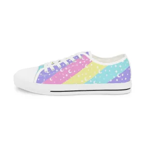 Cosmic Rainbow Men's Low Top Sneakers