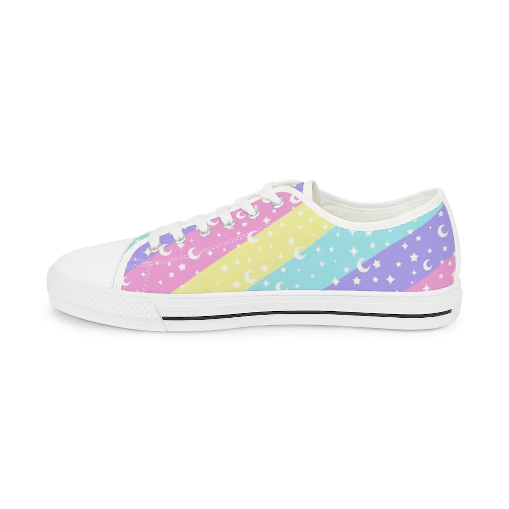 Cosmic Rainbow Men's Low Top Sneakers