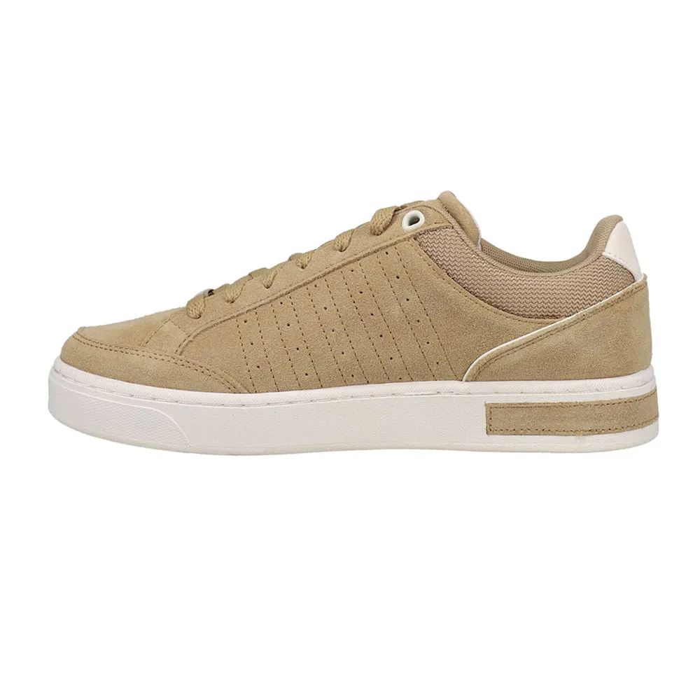 Court Block Suede Lace Up Sneakers