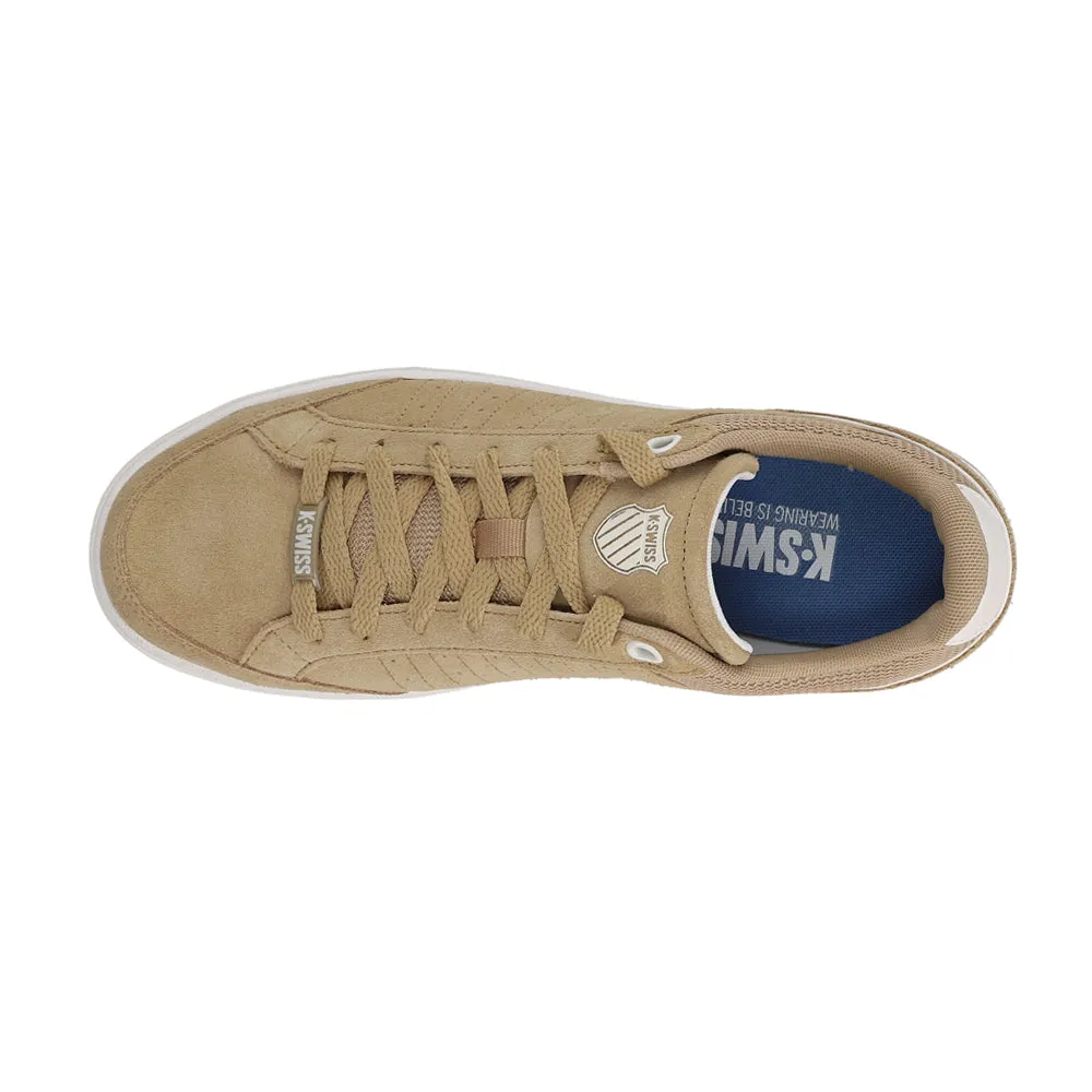 Court Block Suede Lace Up Sneakers