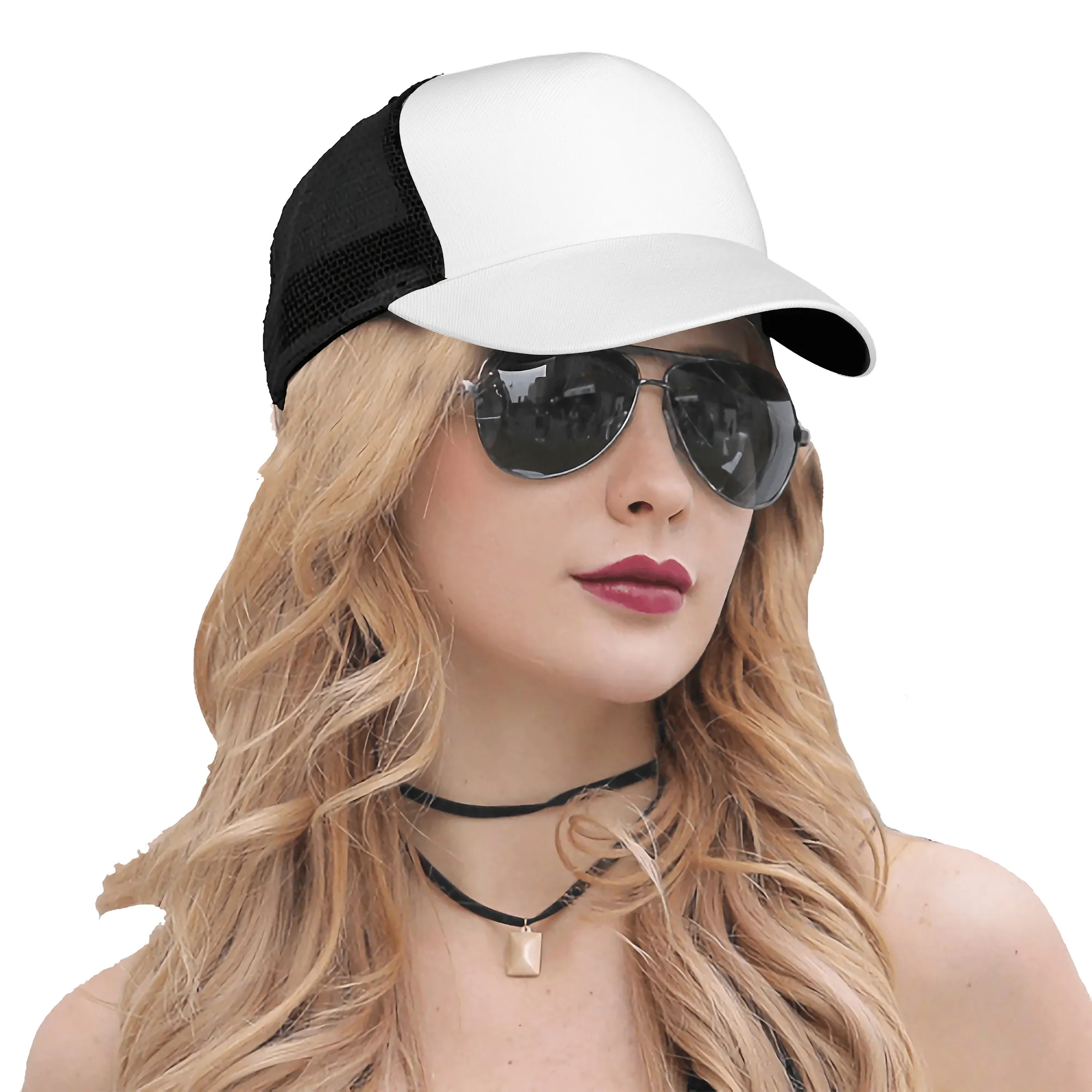 Customizable Curved Brim Mesh Baseball Cap