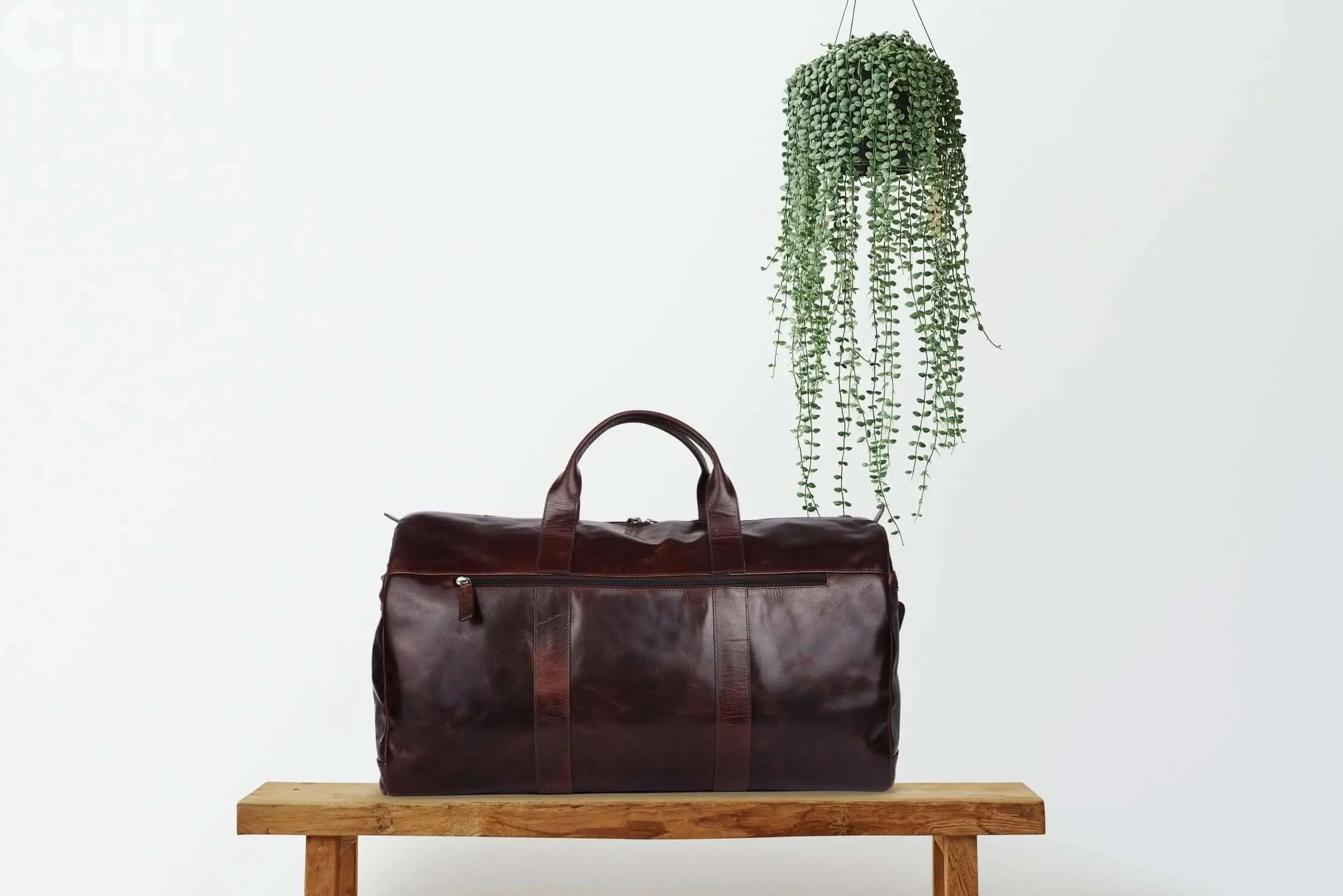 Deep Brown Travel Duffle Bag