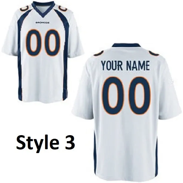 Denver Broncos Customizable Pro Style Football Jersey