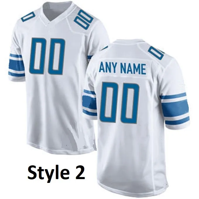 Detroit Lions Customizable Pro Style Football Jersey