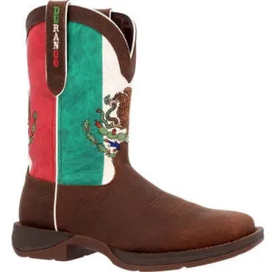 Durango Men's Rebel By Mexico Flag 11" ST Western Boot -Brown- DDB0430