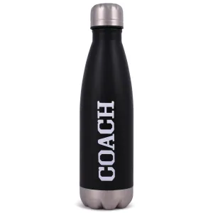 Elanze Designs COACH Volleyball Black 17 ounce Stainless Steel Sports Water Bottle