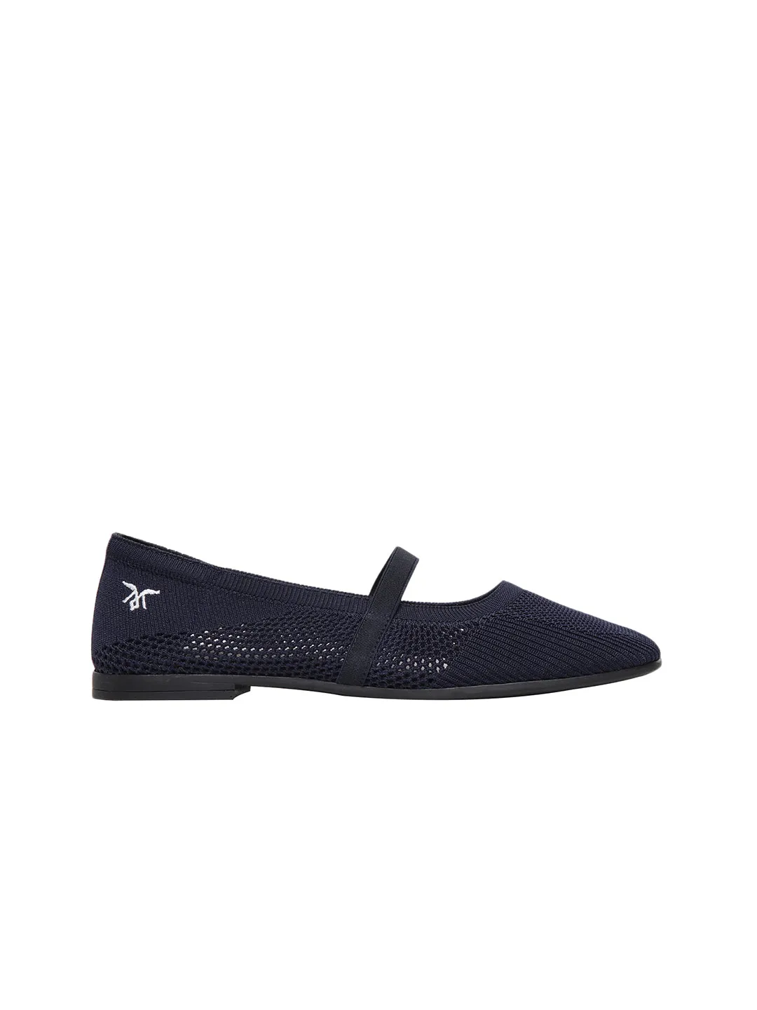 Elise Navy Blue Ballerinas