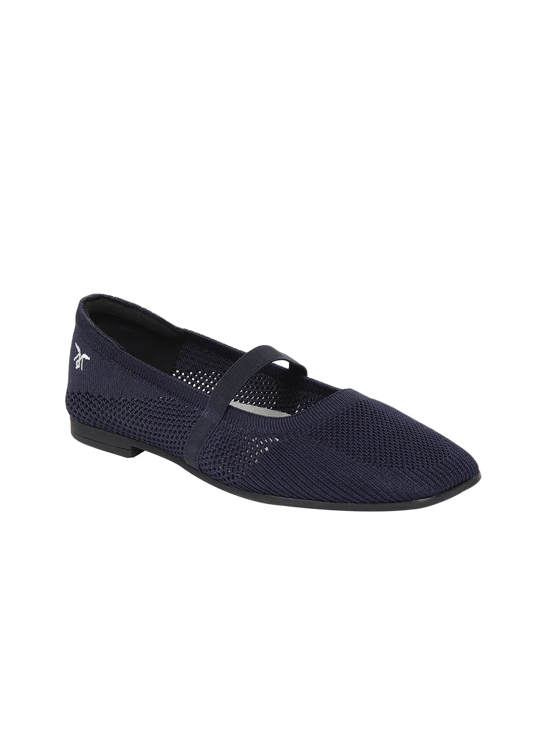 Elise Navy Blue Ballerinas