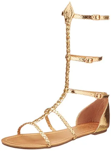 Ellie Shoes Egyptian and Greek Gold Sandals