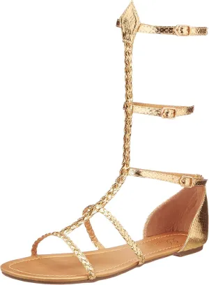 Ellie Shoes Egyptian and Greek Gold Sandals