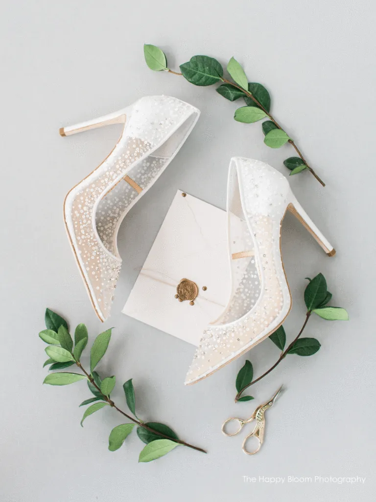 Elsa - Sequin Crystal Wedding Shoes