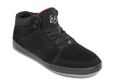 ES SHOES ACCEL SLIM MID BLACK RED GREY