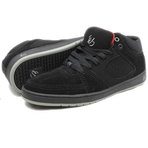 ES SHOES ACCEL SLIM MID BLACK RED GREY