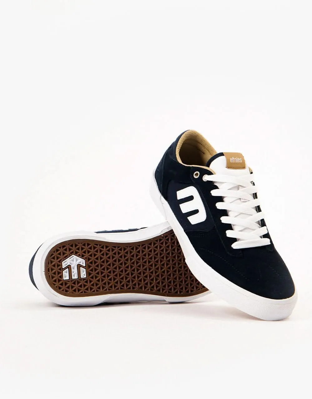 Etnies Windrow Vulc Skate Shoes - Navy/Tan/White