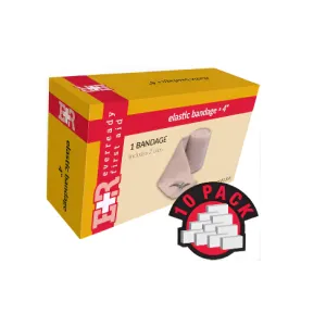 Ever Ready First Aid Elastic Bandage, 4" in Box, 10 Count