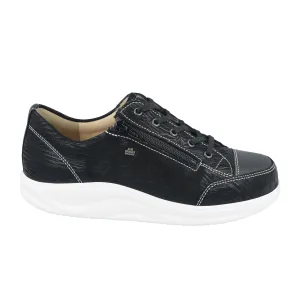 Finn Comfort Hakata Lace Up (Women) - Nero/Black Crumble/Sirio