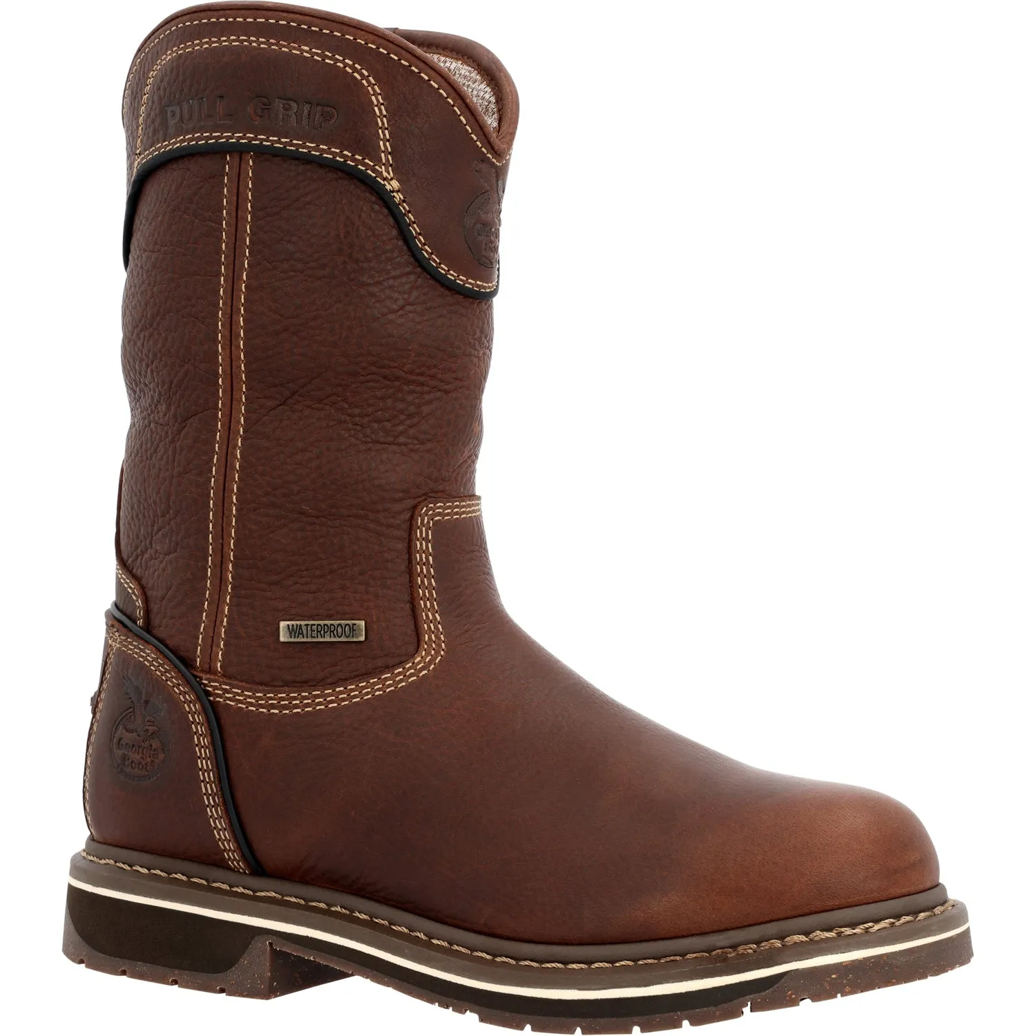 Georgia Womens AMP LT Edge WP Brown Leather Work Boots