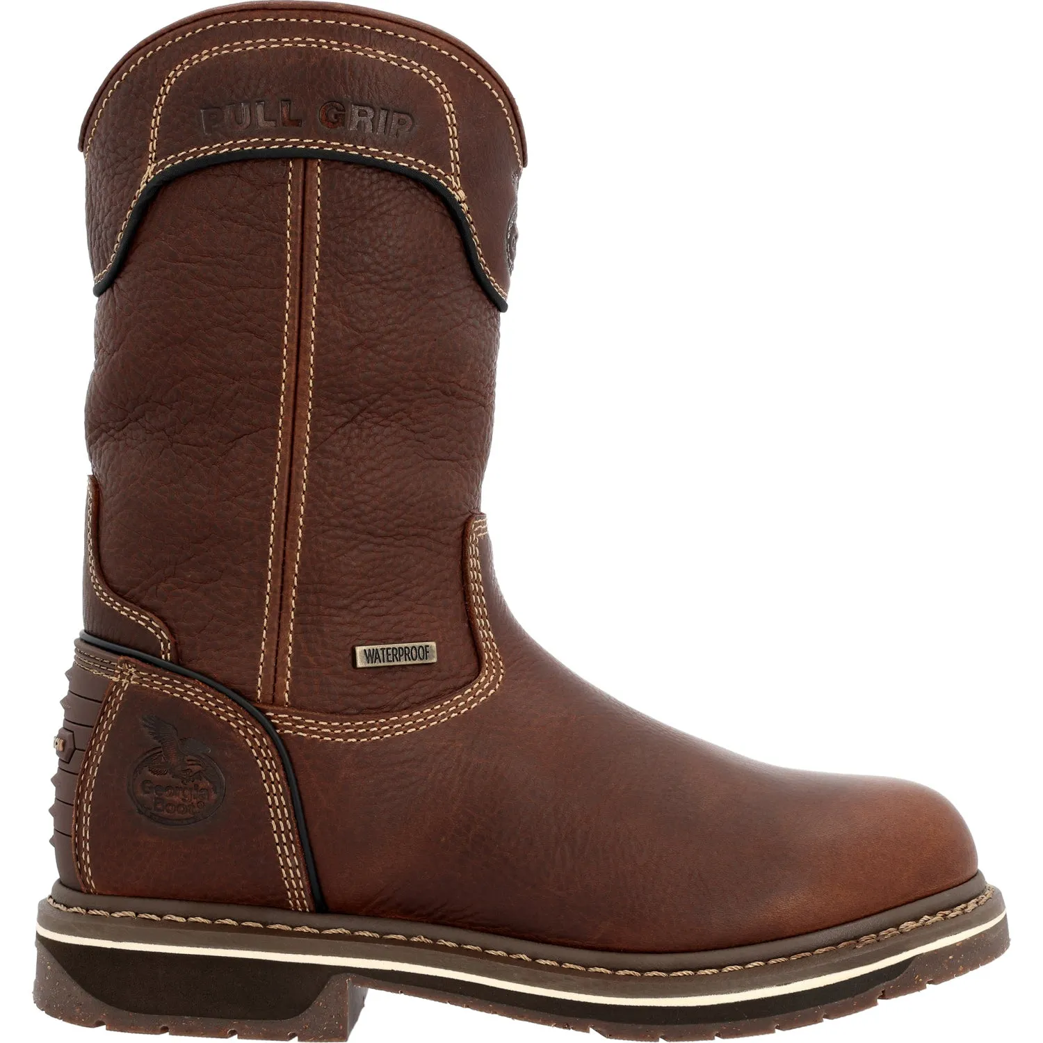 Georgia Womens AMP LT Edge WP Brown Leather Work Boots