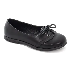 Girl's Expressions Black Tie Shoes FS2420