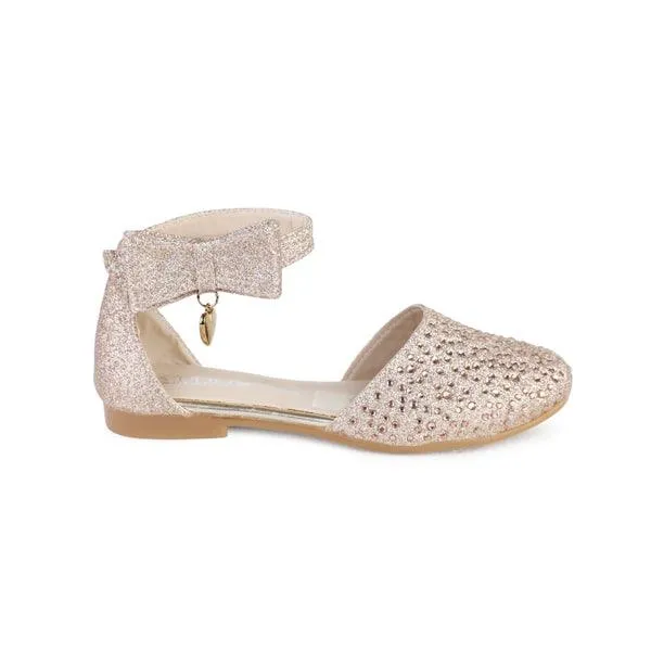 GIRLS GOLD GLITTERY SHOE