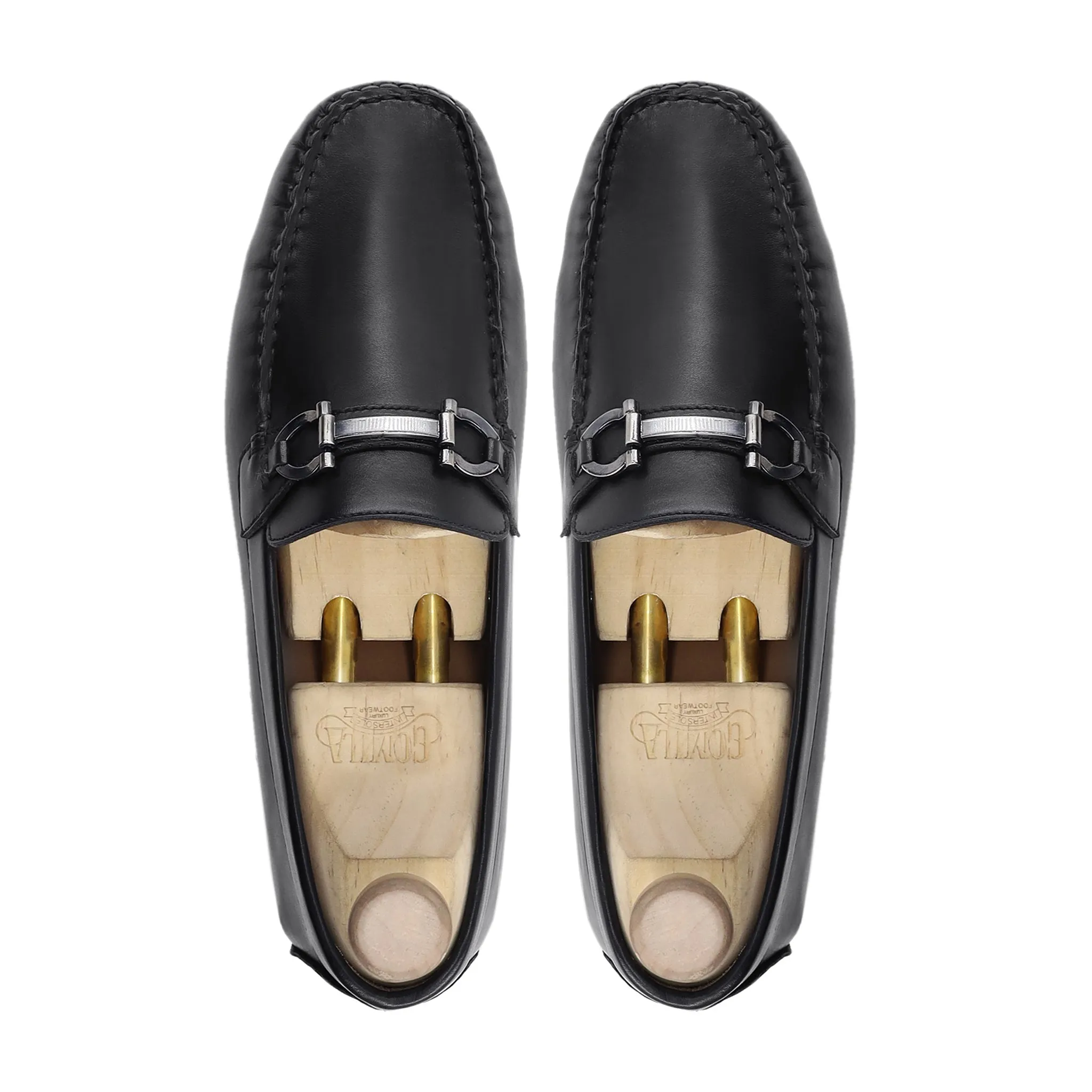 Grover - Men's Black Calf Leather Loafer