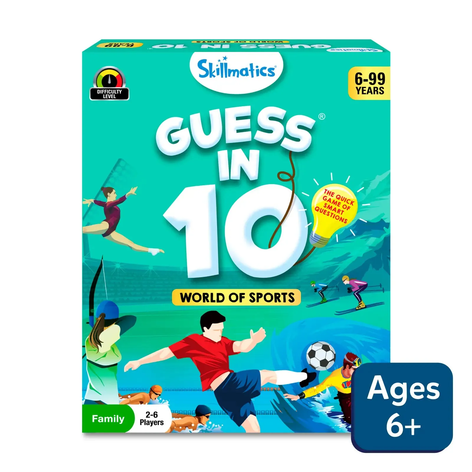 Guess in 10: World Of Sports | Trivia card game (ages 6 )