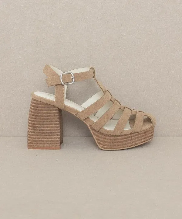 Hailee Gladiator Platform Heel