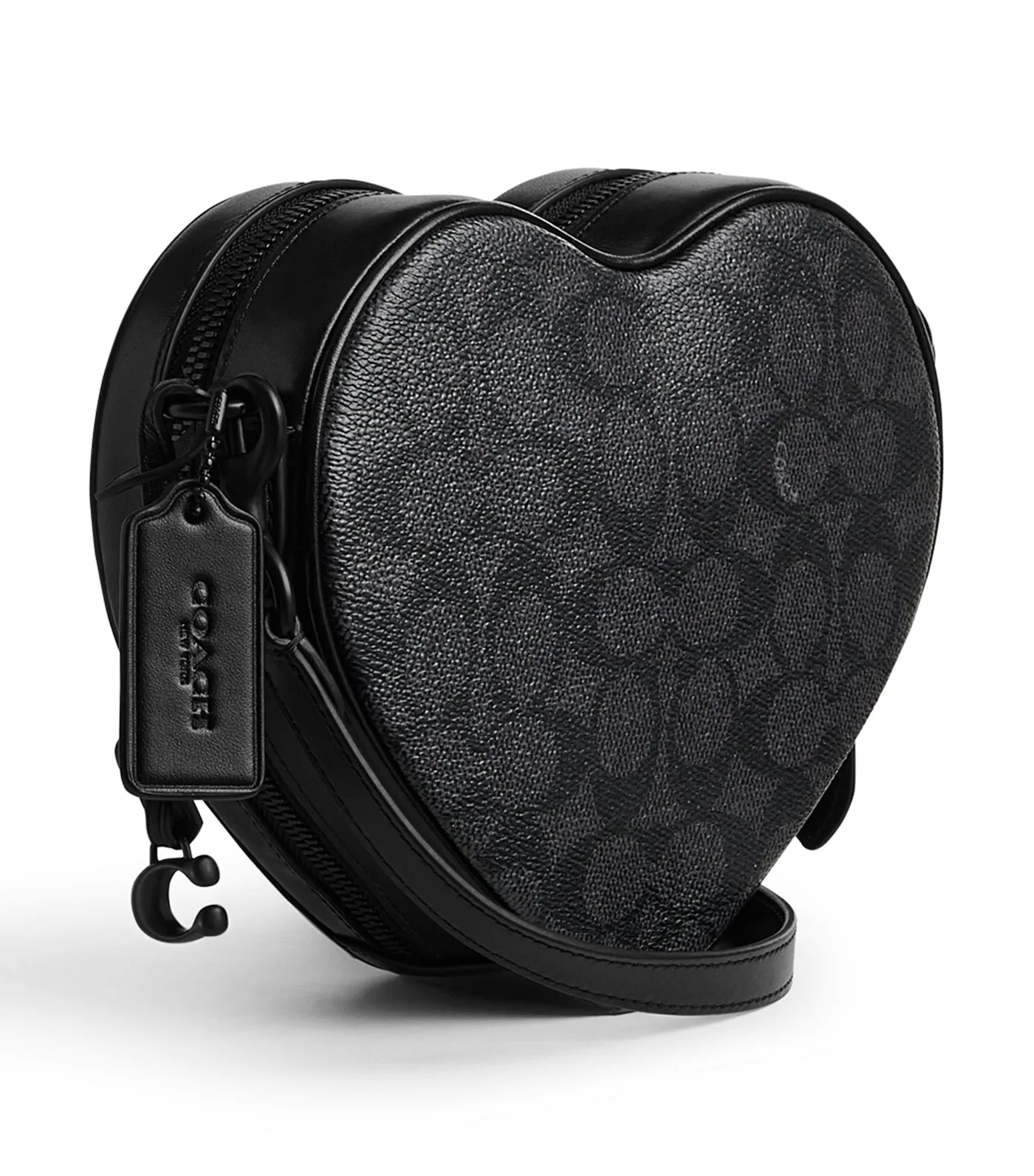 Heart Crossbody Charcoal/Black