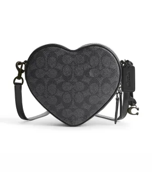 Heart Crossbody Charcoal/Black