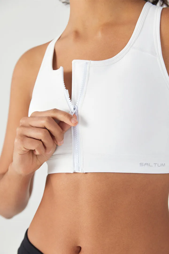 HiTense™ Front Zip Sports Bra with High Support