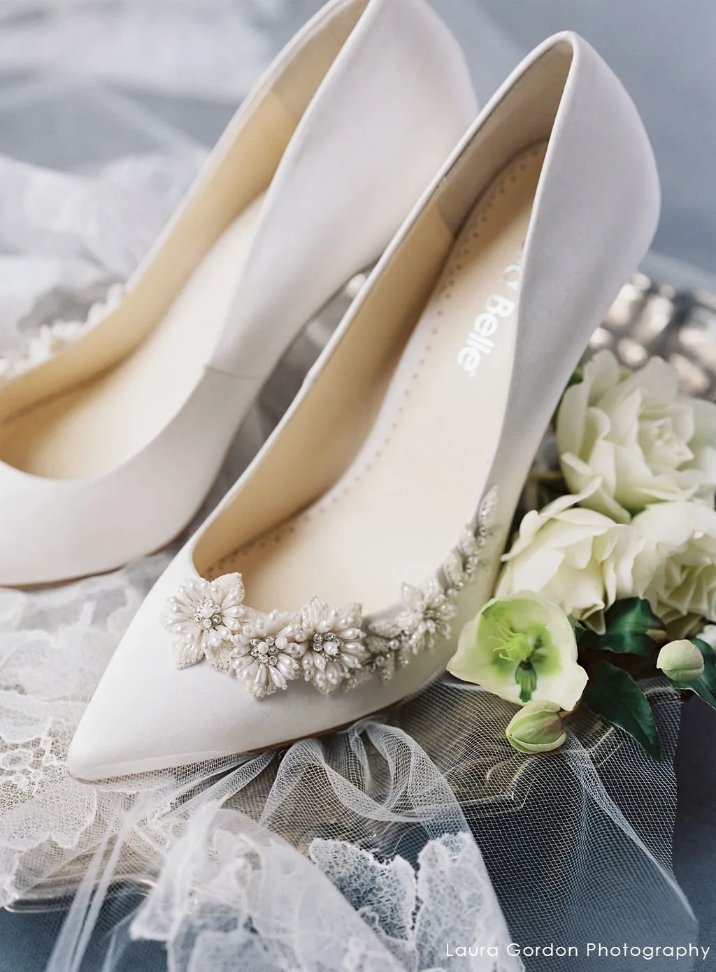 Jasmine - Ivory Embellished Pumps