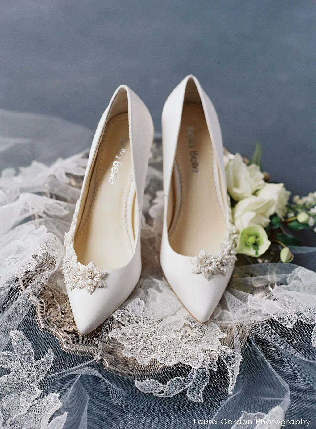 Jasmine - Ivory Embellished Pumps