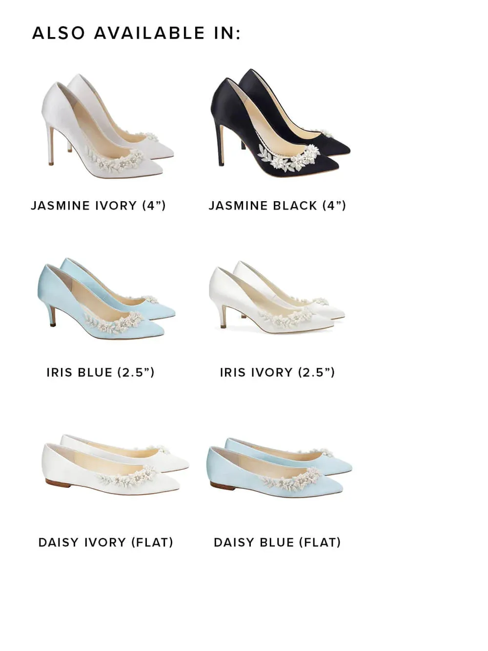 Jasmine - Ivory Embellished Pumps