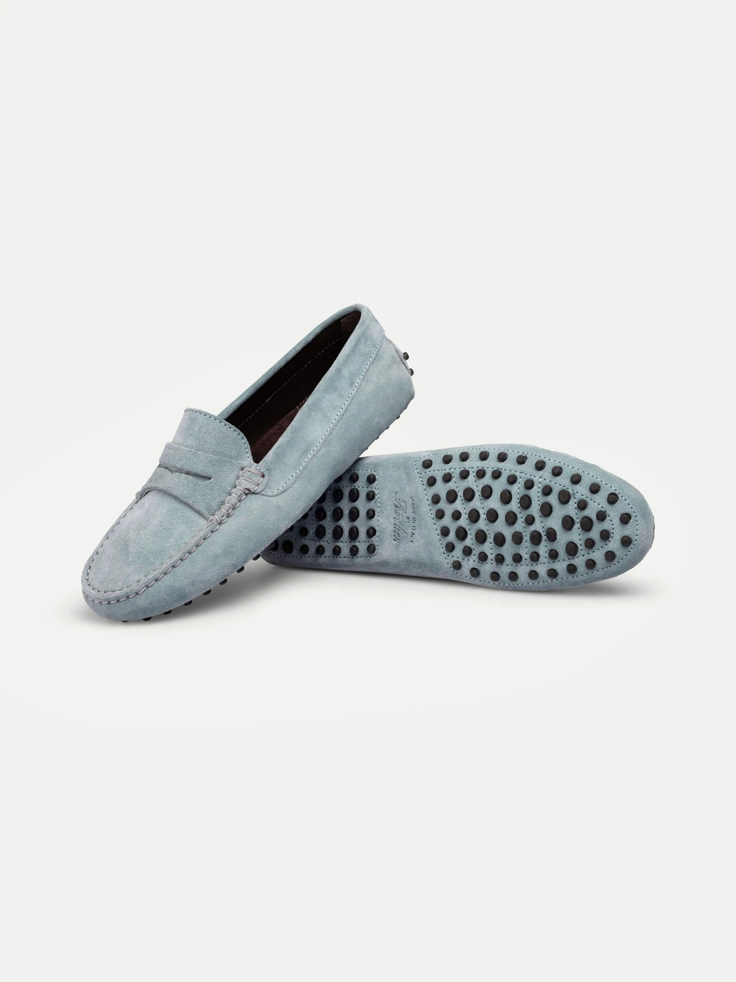 Jeans Suede Driving Shoes