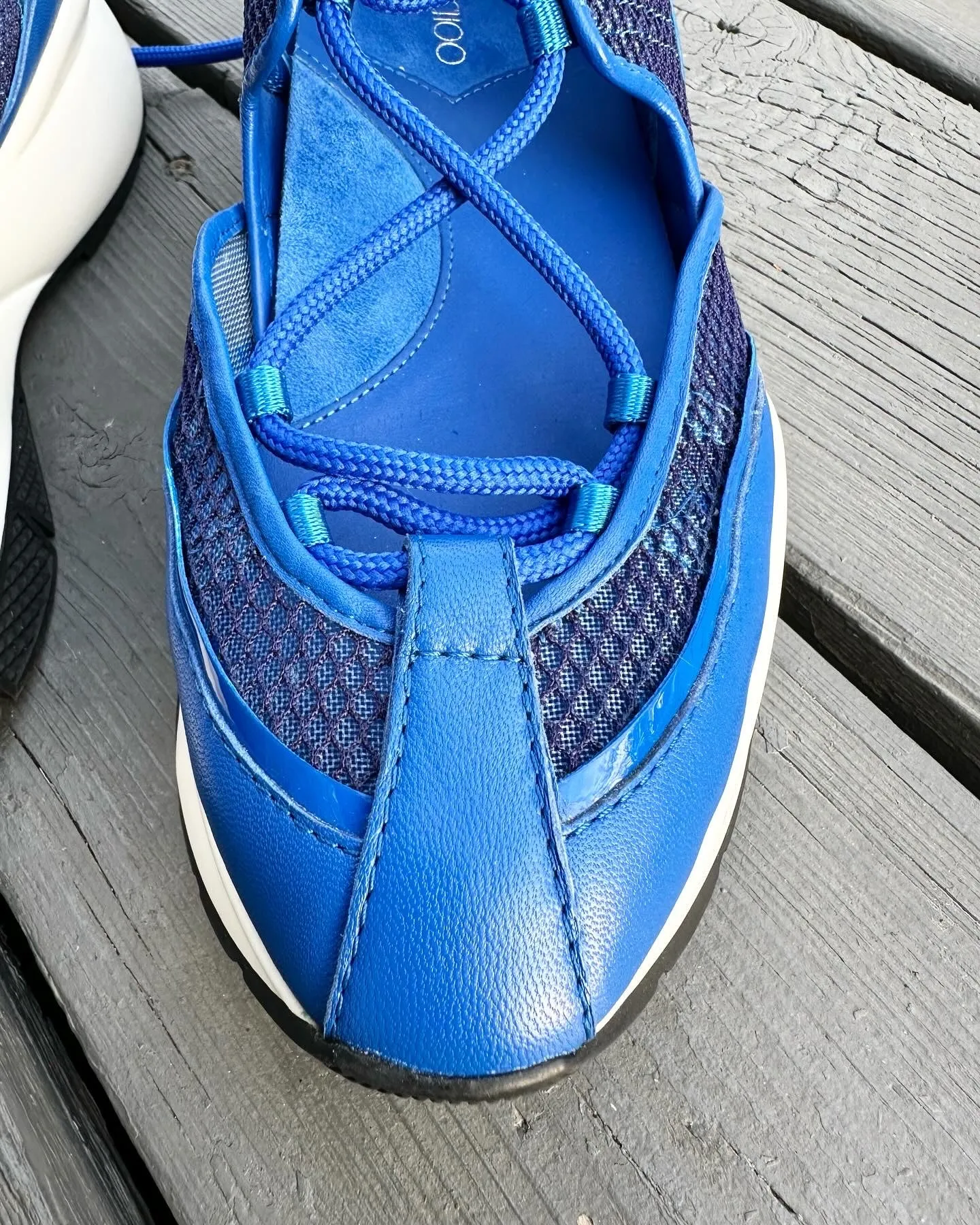 JIMMY CHOO Michigan Leather Sneakers